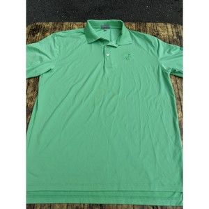 Peter Millar Summer Comfort Green Polo Emerald Dunes FL Sz L
